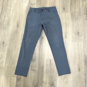 Lululemon Commission Pant Classic *Swift Cotton grey golf career casual sz 36